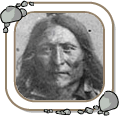 Portrait of Crowfoot, Blackfoot chief. 1885.