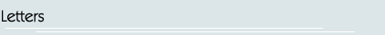Letters