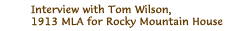 Interview with Tom Wilson