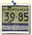 Original License Plate That Was On a Car Present at the Leduc No. 1 Oil Discovery